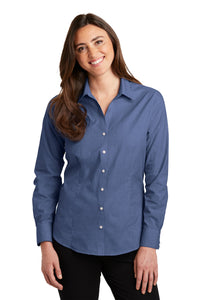 L640  Port Authority® Ladies Crosshatch Easy Care Shirt
